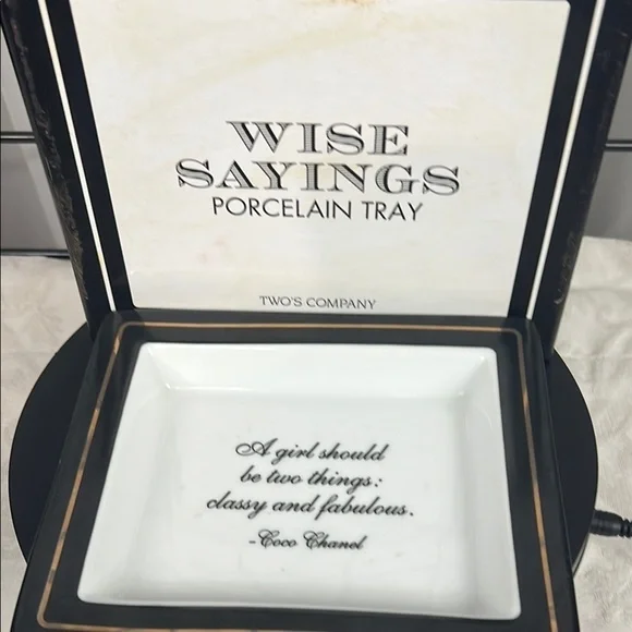 Gorgeous trinket dish with quote from CoCo Chanel Great gift idea ๐๐ - Picture 5 of 12